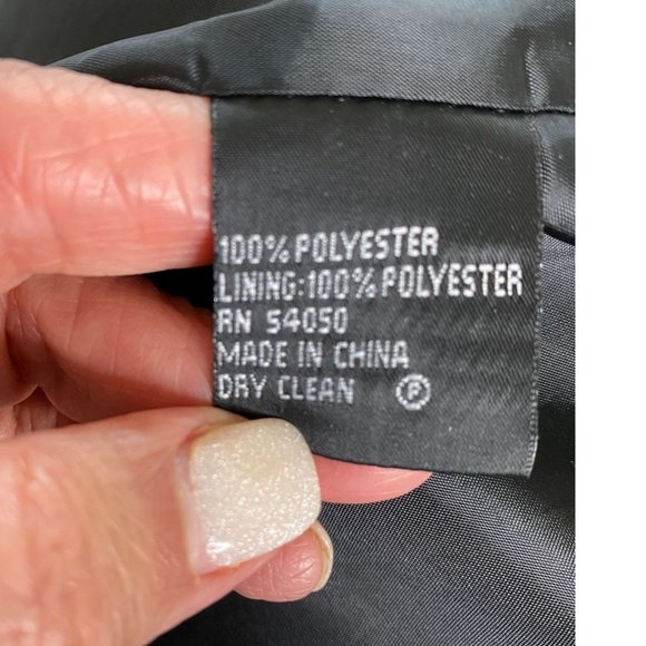 Kasper Womens Black Elegant Sleeveless Lined Crepe Side Zip Top Size 24W - Picture 4 of 8